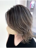 20代30代ダブルカラーブリーチ立体感バレイヤージュ