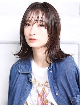 クラッチ 天王寺(CLUTCH) 大人可愛い小顔美髪艶髪セクシーミディ外ハネボブA1