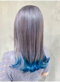 裾ブルーカラー_チェリーブラウンフェミニンロング_ba351212
