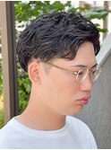 スキンフェードクロップ短髪バーバーアップバングツーブロック