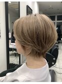 丸みショートボブ
