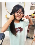 キッズカットぱつんとボブ重めボブ切りっぱなしボブ