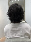 無造作パーマ×ショートレイヤースタイル