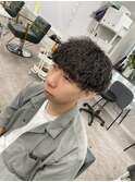 メンズ　ハードツイスパ　マッシュ　ツーブロ