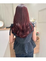 カミエ(kamie)&nbsp;＊チェリーピンク ブリーチなしダブルカラー／三宮／上田一眞