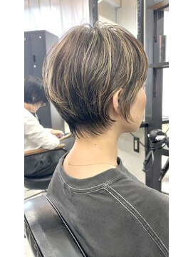 エス 天満扇町(esu) AH19小顔ショート/ハイライトデザインショート/絶壁解消ショート