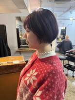 カウチ(Kauti)&nbsp;丸みショートボブ！深みのあるピンクブラウンカラー！