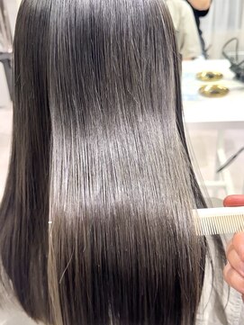 ヨーク(YOKE) 【YOKE】暗めカラー艶髪ショコラベージュ縮毛矯正髪質改善