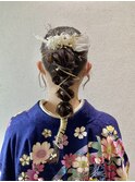 【ポニーテール】成人式/卒業式/結婚式/ヘアセット/アレンジ