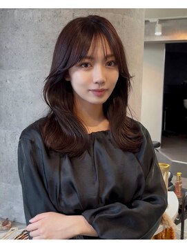 ラナ 新宿(lana) こなれミディ/くびレイヤー/顔まわりカット【lana hair/新宿】