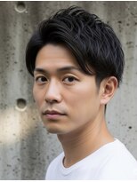 ▼アップバング/メンズカット/ツーブロック/ビジネスマン