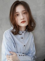 ギークス(GEEKS)&nbsp;【GEEKS渋谷】ミディアムレイヤーボブ/マロンベージュ/秋冬ヘア