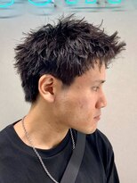 ジーニー 新百合ヶ丘(Genie)&nbsp;フェザーパーマサーフカール刈り上げセンターパート