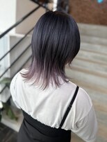 if&nbsp;ダークグレー/ペールピンク/インナーカラー/ウルフカット