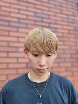 モッズヘア MEN 横浜元町店 韓国風金髪マッシュ