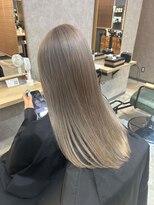 フィーネ 柏(Fi-Ne)&nbsp;プルエクステ/顔周りカット/ハイトーンベージュ/髪質改善/柏