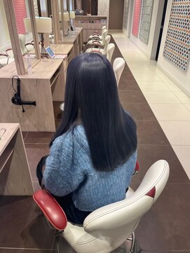 アース 郡山コスモス通り店(HAIR&MAKE EARTH) ネイビーブルージュストレート