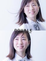 ダブル(DOUBLE)&nbsp;清澄感漂う切りっぱなしロブ