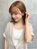 オーブヘアー マーゼル 上田店(AUBE HAIR mazzel)&nbsp;20代・30代_似合わせ顔周りカット_シースルーバンク