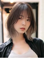 ロッソ 大橋店(Rosso) くすみブラウンのラフなボブ【大橋】