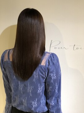プールトワ(pour toi) ツヤ感!アッシュブラウン