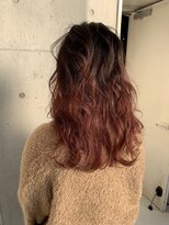 リアン(Lien)&nbsp;Lien☆デザインカラー×サーモンオレンジ×スリークボブ