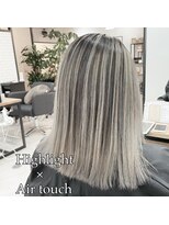 リベルテ 岡崎店(Liberte) 【ハイライトエアータッチ】ホワイティグレージュ