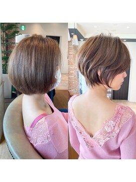 バンプ ギンザ(BUMP GINZA) 《30代40代》白髪ぼかしハイライト×前下がりボブ【イケダ】