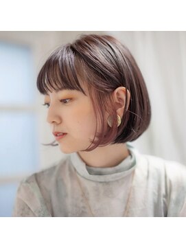 アッシュ 清瀬店(Ash) 【髪質改善】パープル系イヤリングカラー　Ash清瀬 大嶋