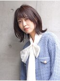 外ハネロングボブ