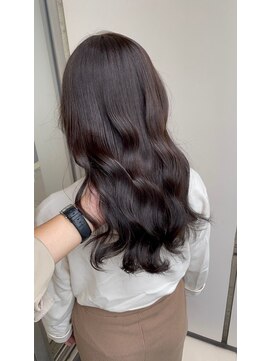 アイユー(ii+U) 秋のこっくりブラウンカラー　韓国巻き　艶ロング