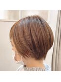 前髪/マチルダボブ/ピンクベージュ/インナーグレージュ/吉祥寺