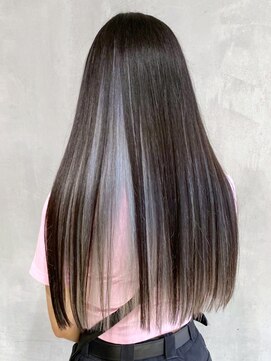 アルバム 渋谷パルコ(ALBUM) インナーシルバー_チェリーブラウンフェミニンロング_ba402821