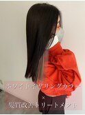 髪質改善トリートメント　酸熱トリートメント　イヤリングカラー
