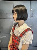 ミニボブボブ前上がりボブ　/中西