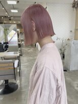イェッカ パビル(YECCA pabil)&nbsp;くすみピンクボブ（ブリーチ1回）
