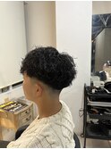 スペインカール　波巻きパーマ　メンズパーマ