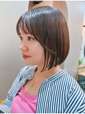 地毛風カラー/ナチュラルレイヤーカット/ショートボブ[船橋]
