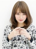 東京　ミディアム　ひし形　レイヤー　髪質改善　似合わせカット