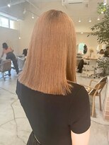 ピピバイヨーク(pipi, by yoke.)&nbsp;ブリーチ/オレンジベージュ/ミディアムボブ