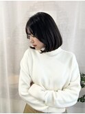 韓国/ボブ髪質改善縮毛矯正白髪ぼかしレイヤーショートカット
