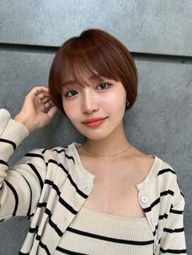 ジーナ 渋谷本店(Zina) 髪質改善＊マロンブラウンショート＊美髪【Zina宮益坂】