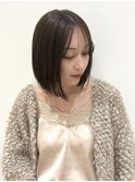 切りっぱなしボブ顔周りレイヤーカット【 大阪 上新庄】