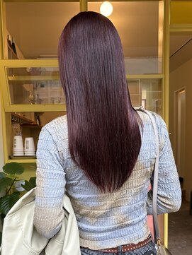 ヒントステーション(HINTSTATION) 〈浅草 半個室〉艶髪/ワインレッドブラウン