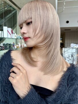 ミンクス渋谷スマートサロン(MINX shibuya smart salon) 【MINX】似合わせ小顔ウェーブミディアム_渋谷/髪質改善