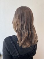 サラ ビューティー サイト 古賀店(SARA Beauty Sight) 【ケアブリーチ】20代30代/ミルクティーベージュ/ハイトーン