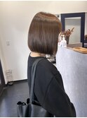 酸性ストレートボブストレート髪質改善都島結婚式ヘア