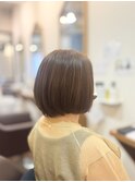 ショートボブ30代40代50代前下がりボブショート【新百合ヶ丘】
