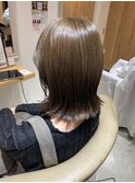 切りっぱなし×ハイライトカラー