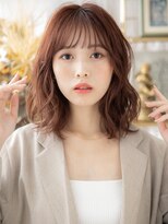 カバーヘアアンドスパ ブリス 浦和(COVER HAIR&SPA bliss)&nbsp;透け感ベージュピンクゆるふわミディアムh4浦和20代30代40代